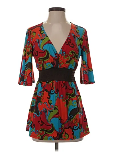 Pre-owned Bisou Bisou Kimono In Teal