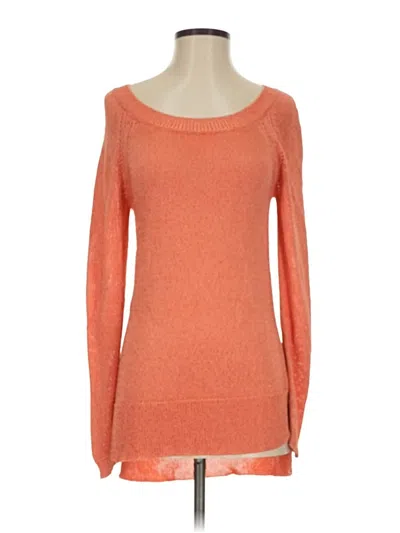Pre-owned Bisou Bisou Pullover Sweater In Orange