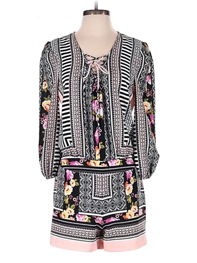 Pre-owned Bisou Bisou Romper In Black
