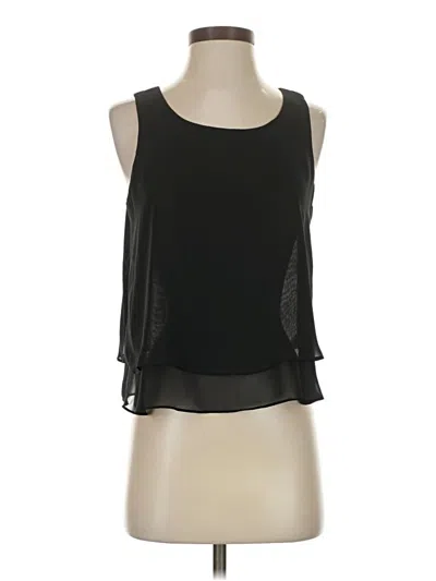 Pre-owned Bisou Bisou Sleeveless Blouse In Black