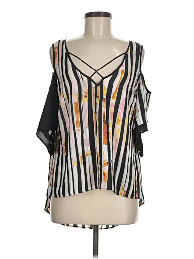 Pre-owned Bisou Bisou Sleeveless Blouse In Black