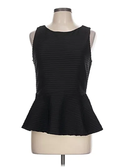 Pre-owned Bisou Bisou Sleeveless Blouse In Black
