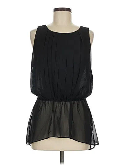 Pre-owned Bisou Bisou Sleeveless Blouse In Black