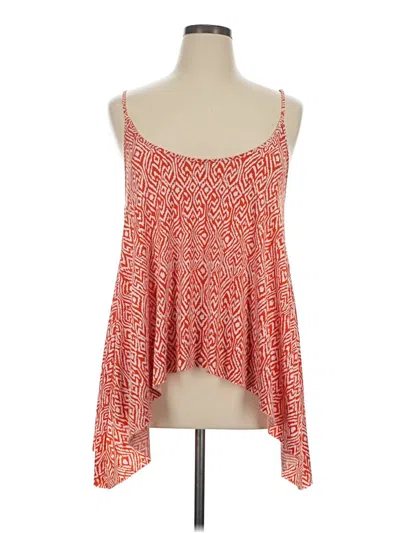 Pre-owned Bisou Bisou Sleeveless Blouse In Orange