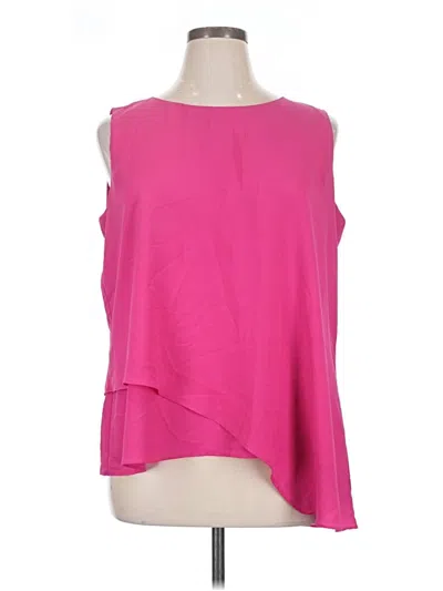 Pre-owned Bisou Bisou Sleeveless Blouse In Pink