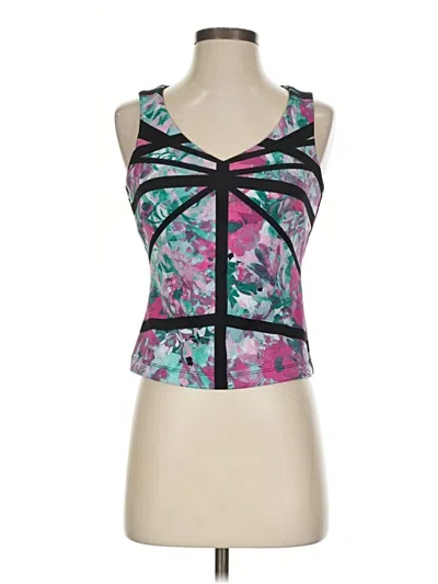 Pre-owned Bisou Bisou Sleeveless Top Purple Halter Neckline Tops