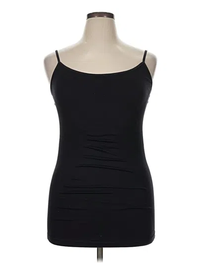 Pre-owned Bisou Bisou Tank Top Black Strapless Neckline Tops