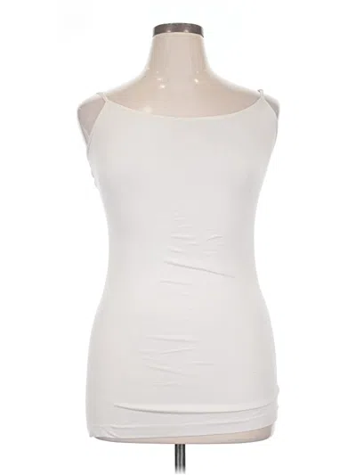 Pre-owned Bisou Bisou Tank Top Ivory Strapless Neckline Tops