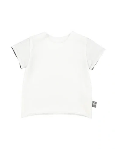 Bisous Babies'  Newborn Boy T-shirt White Size 3 Cotton, Elastane