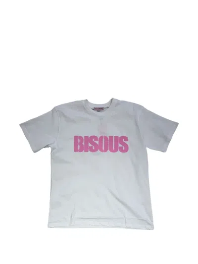 Bisous Skateboards Logo-print T-shirt In White