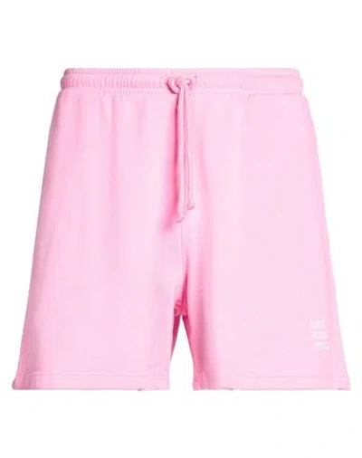 Bisous Skateboards Man Shorts & Bermuda Shorts Pink Size Xl Cotton