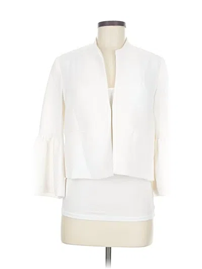 Pre-owned Bisouxx Blazer Jacket In White