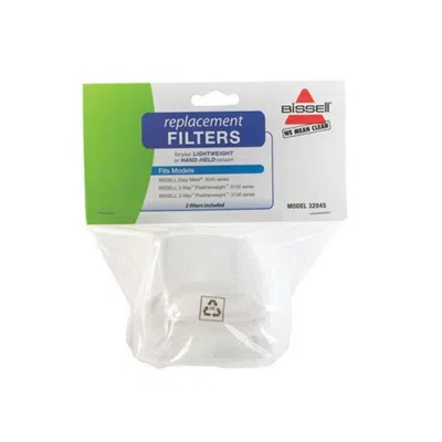 Bissell 3204e Featherweight Vacuum Filters In White