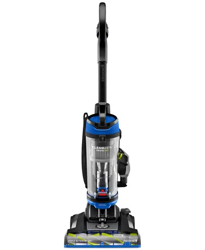 Bissell Cleanview Swivel Upright Pet Vacuum In Black With Blue Accents