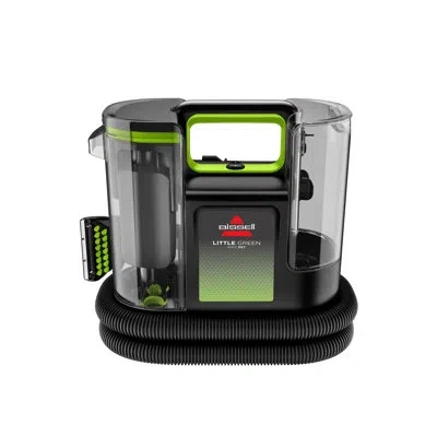 Bissell Little Green Max Pet Portable Carpet And Upholstery Deep Cleaner With Self-cleaning Tough Stain Tool In Green;black