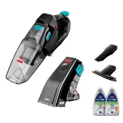 Bissell Pet Stain Eraser Duo Deluxe In Silver;black