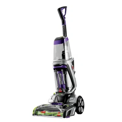 Bissell Proheat 2x Revolution Pet Pro Plus, Upright Deep Cleaner, Dual Dirt Lifter Powerbrush, Hose & Tool A In Purple;silver