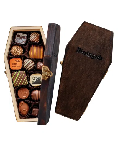 Bissinger's Handcrafted Chocolate Halloween Wooden Coffin Box Of Assorted Chocolates, 13 Piece In No Color