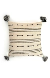 Bit Of Meraki Siara Throw Pillow In Natural / Black