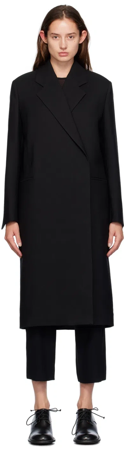 Bite Black Colonnade Coat In Black 0999