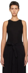 Bite Black Crewneck Tank Top In Black 0999