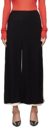 Bite Black Incise Multi-slit Midi Skirt In Black 0999