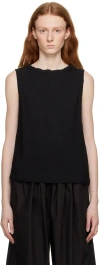 Bite Black Raw Tank Top In Black