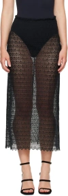 Bite Black Tailored Midi Skirt In Black 0999