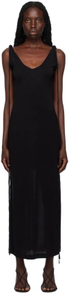 Bite Black Twisted Midi Dress In Black 0999