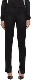 Bite Black Vented Trousers In Black 0999