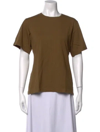 Pre-owned Bite Crew Neck Short Sleeve T-shirt In Brown