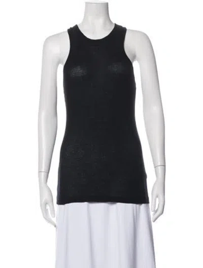 Pre-owned Bite Crew Neck Sleeveless Top In Black