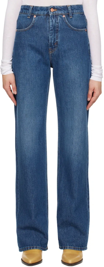Bite Indigo Ease Jeans In Mid Blue 5036