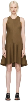 Bite Khaki Shield Minidress In Moss 4019