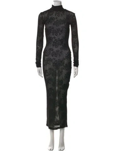 Pre-owned Bite Lace Pattern Long Dress In Multi