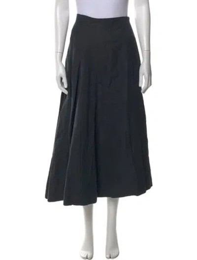 Pre-owned Bite Linen Long Skirt In Gray