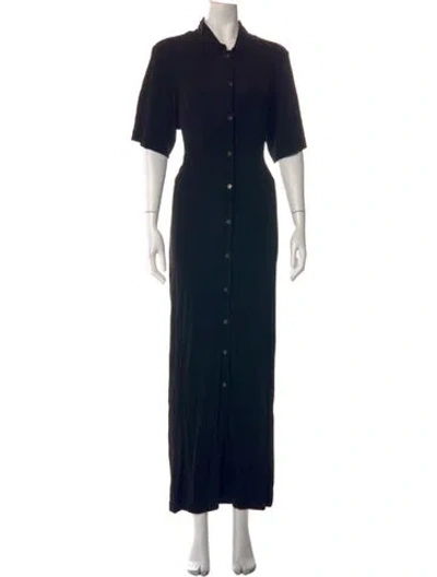 Pre-owned Bite Long Dress In Black