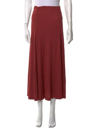 Pre-owned Bite Long Skirt In Red