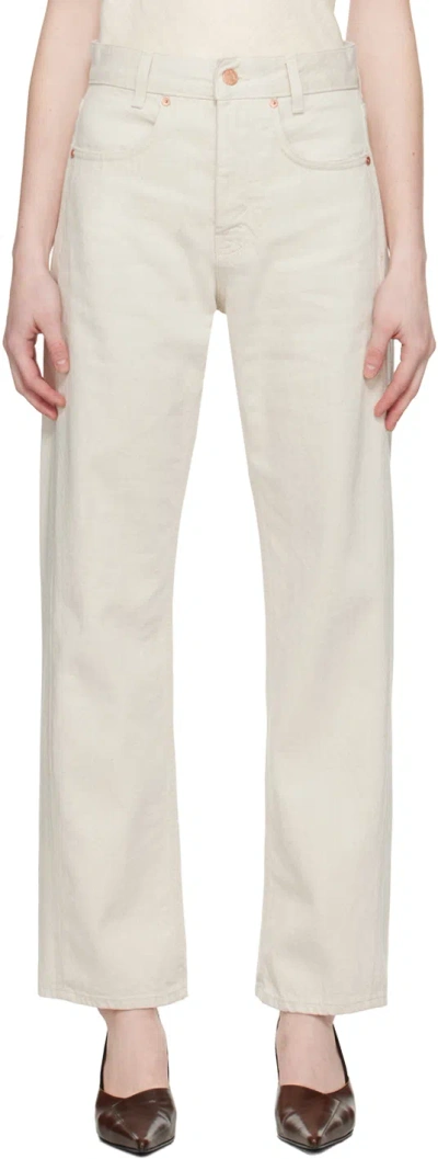 Bite Off-white Curved Jeans In Summer Cream 0083