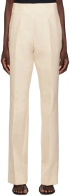 Bite Off-white Romy Trousers In Chalk 0065