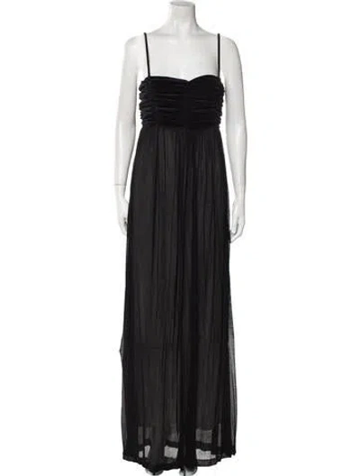 Pre-owned Bite Square Neckline Long Dress W/ Tags In Black