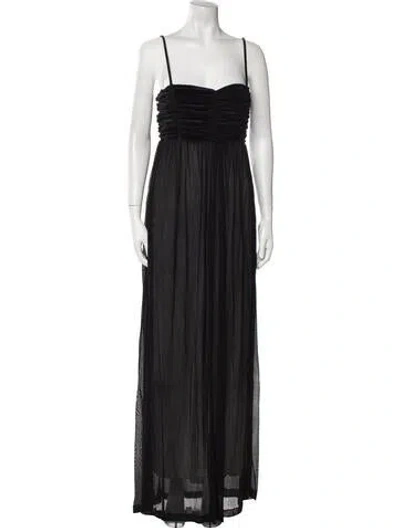 Pre-owned Bite Square Neckline Long Dress W/ Tags In Black