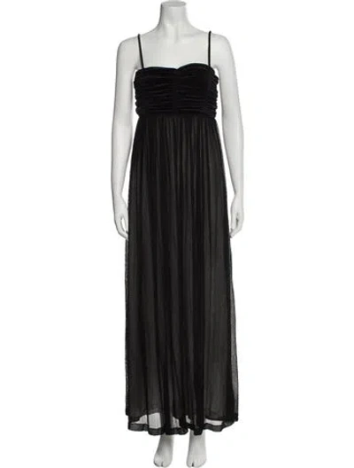 Pre-owned Bite Square Neckline Long Dress W/ Tags In Black