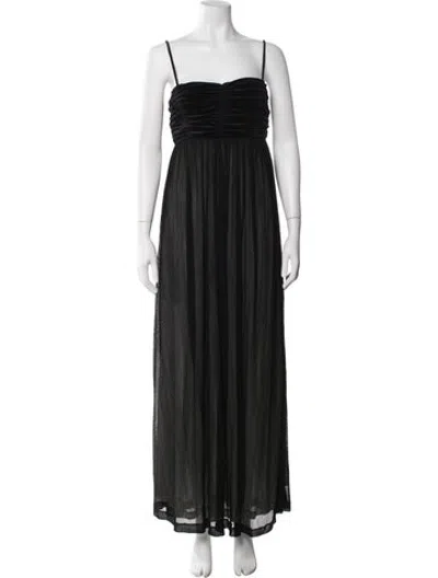 Pre-owned Bite Strapless Long Dress W/ Tags In Black