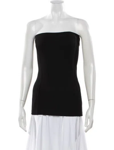 Pre-owned Bite Strapless Top In Black