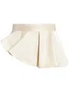 Bite Studios Asymmetric Ruffled Belt In Nude