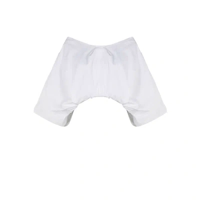 Bite Studios Blouse Courte En Coton In White