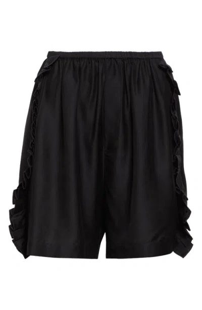 Bite Studios Cali Frill Shorts In Black