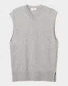 Bite Studios Cashmere Vest In Grey Melange