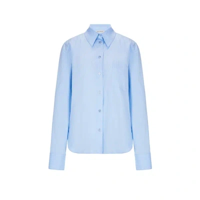 Bite Studios Tonal Striped Shirt In Blue